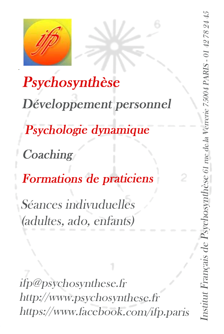 Psychosynthèse, psychologie dynamique, formation de praticien, coaching, développement personel